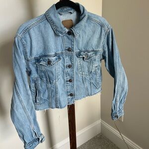 American Eagle Women’s Small Denim Cropped Jacket